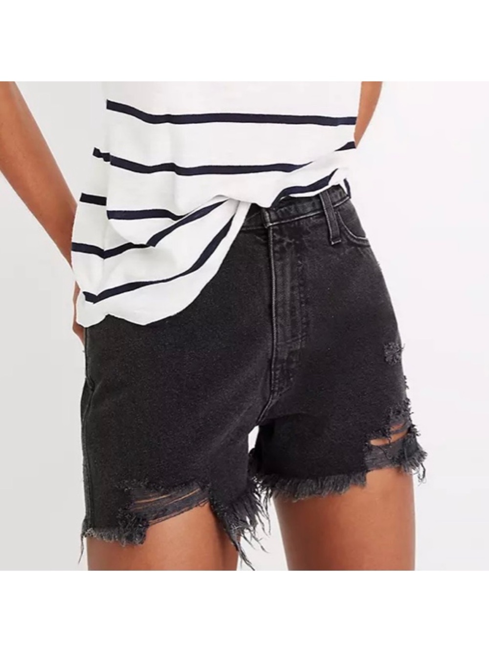 Madewell Mom Jean Short black